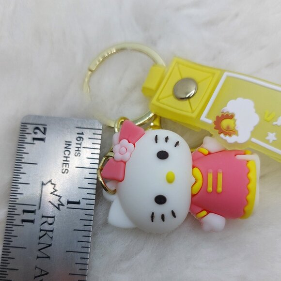 2/$25 Hello Kitty keychain wrist strap lanyard with "The sunshine Unicorn" - Picture 6 of 7